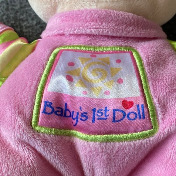 Fisher Price My First Doll Pink  Stuffed Plush Baby Rattle Security Lovey 2008 - Picture 2 of 10